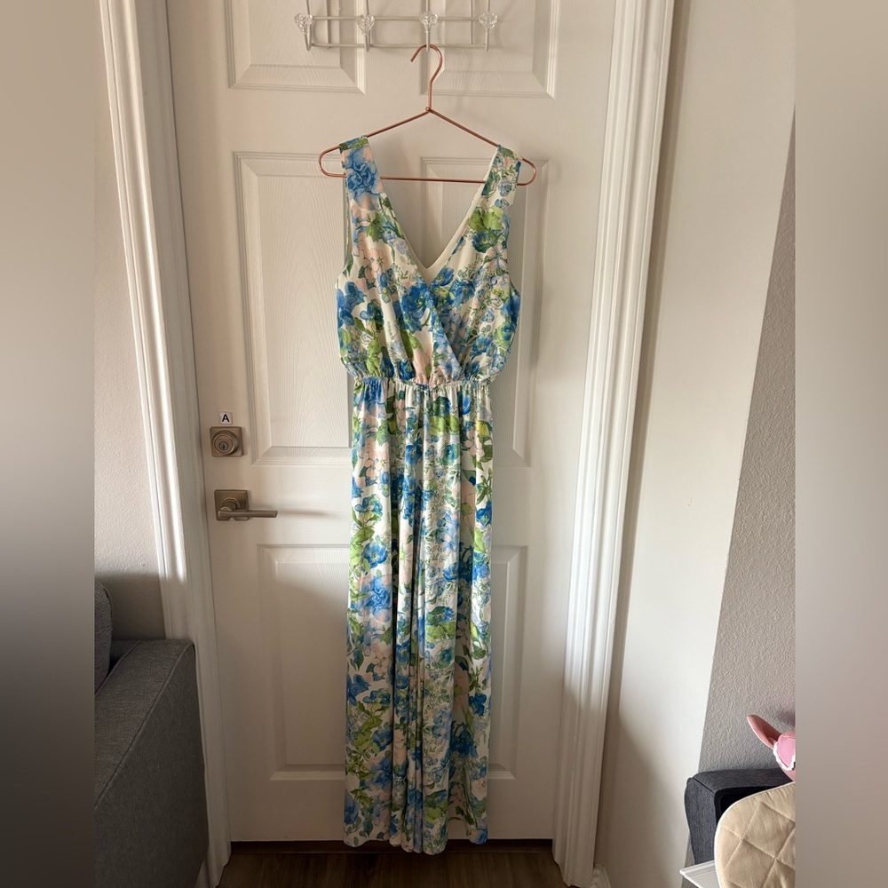 Love Colette Garden Party floral wide-leg jumpsuit Size S - Picture 3 of 6
